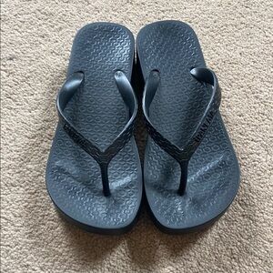 Black Flip Flops